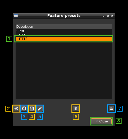 Workspaces feature presets